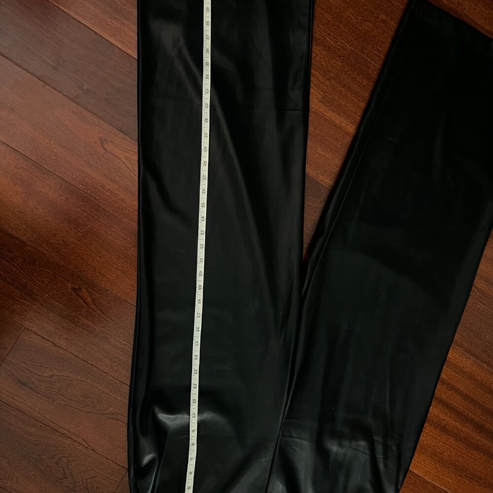Vegan Leather Strapless Jumpsuit NWOT - Picture 2 of 8